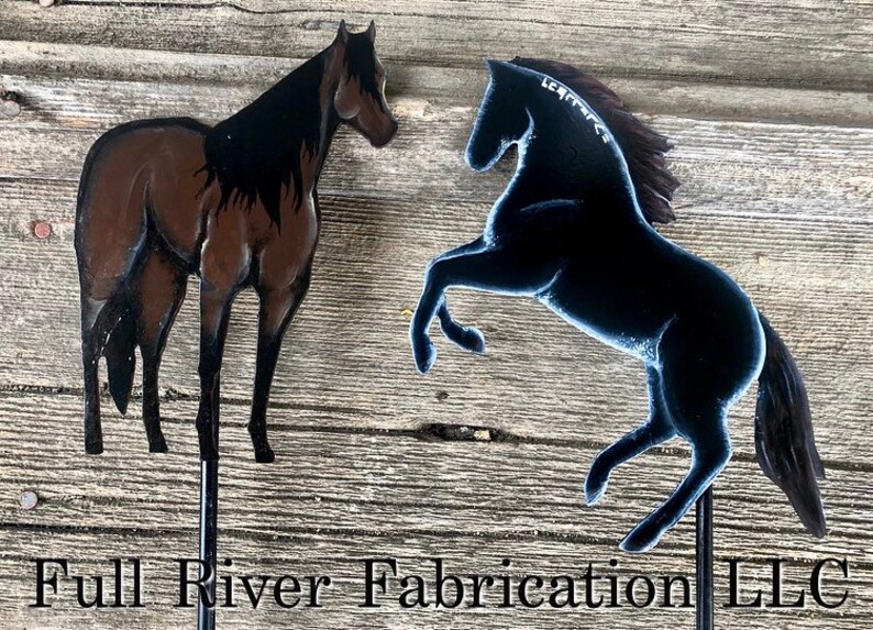 Personalized Horse Garden Stakes Etsy