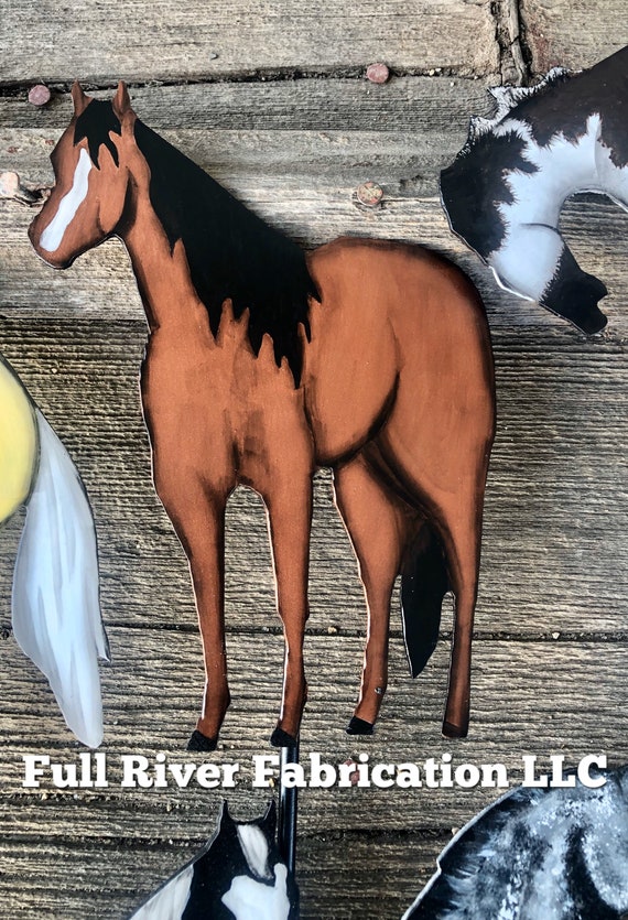 Personalized Horse Garden Stakes Etsy