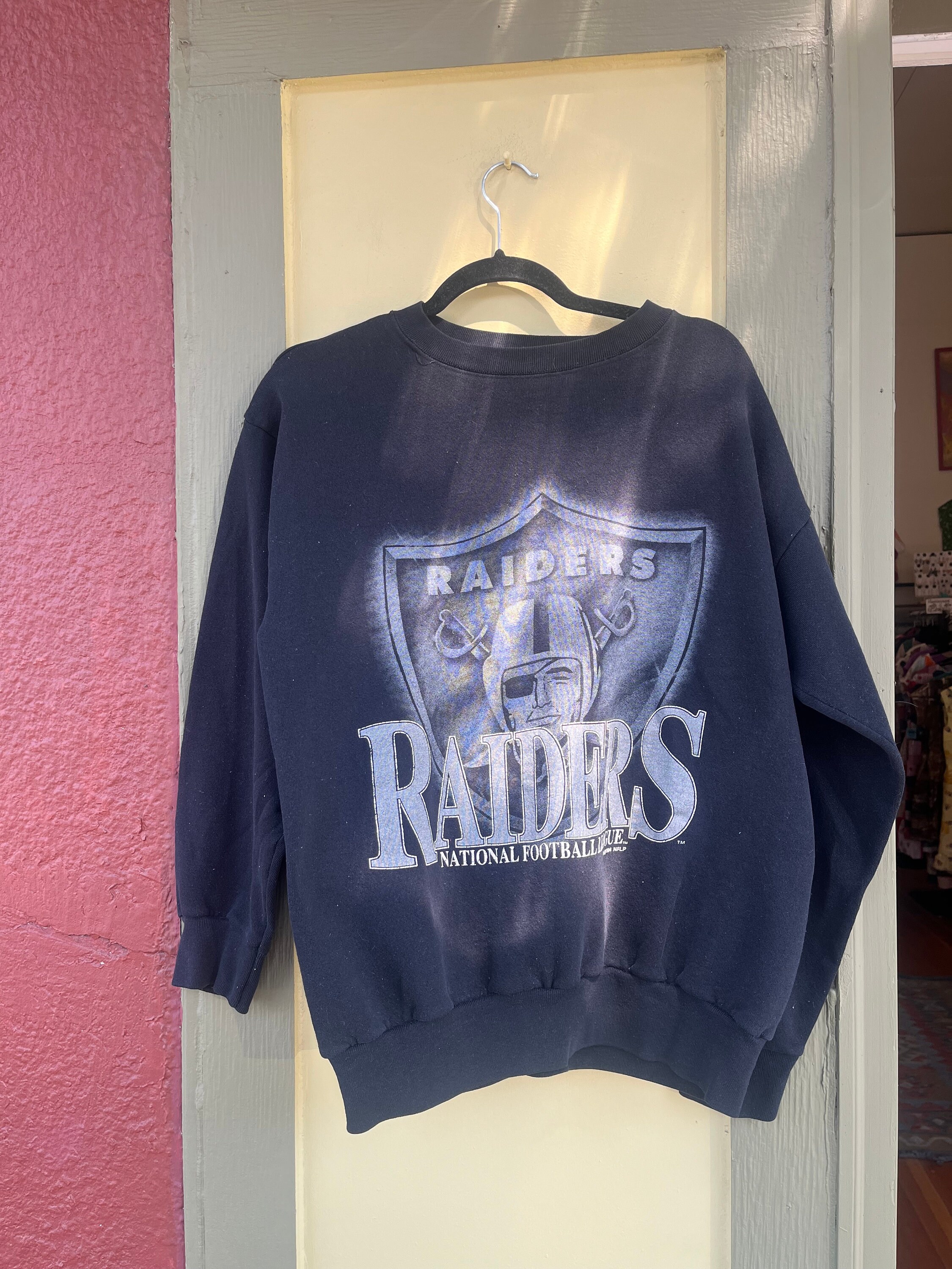 90s Vintage Raiders Sweatshirt Made in USA Etsy