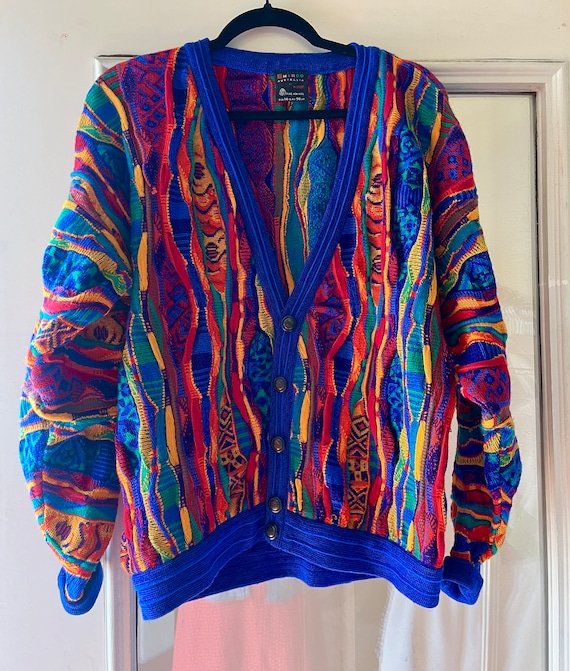 90s vintage Emaroo Coogi style cardigan