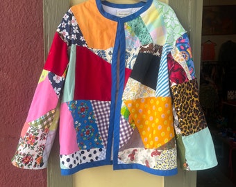 Upcycled Quilt Patchwork Jacke