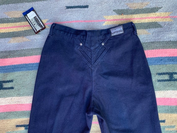 80s-90s Vintage dead stock highrise navy Roughride