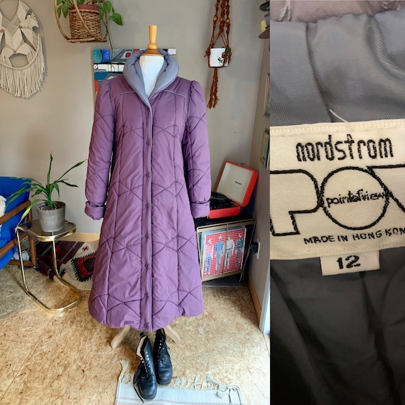80s vintage Nordstrom’s puffer-trench coat