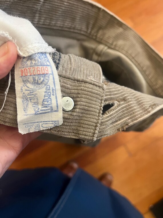 70s vintage Union made LEE tan cords made in USA … - image 6