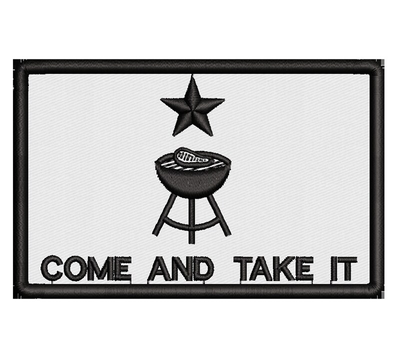 Gonzales Flag Inspired BBQ Morale Patch