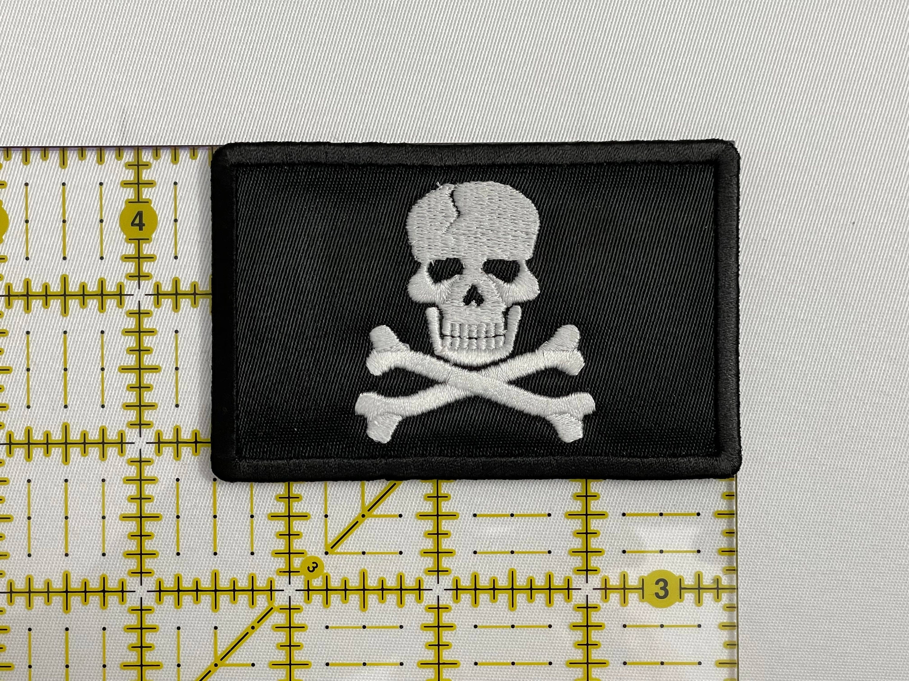 Jolly Roger Pirate Flag Patch Sew-on Iron-on Hook | Etsy