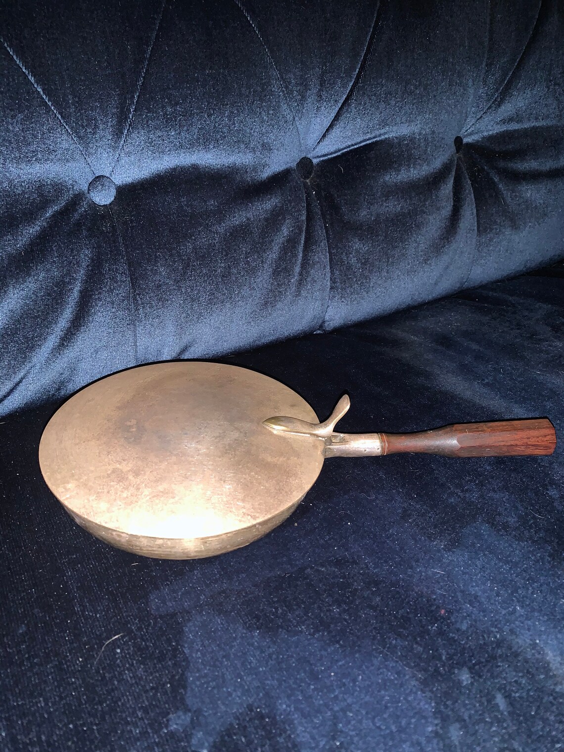 Brass Bed Warmer with Wooden Handle Etsy