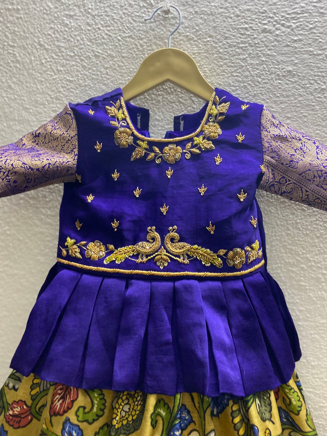 Kids Kalamkari Lehenga Set / Kids Indian Skirt Set/ Indian | Etsy