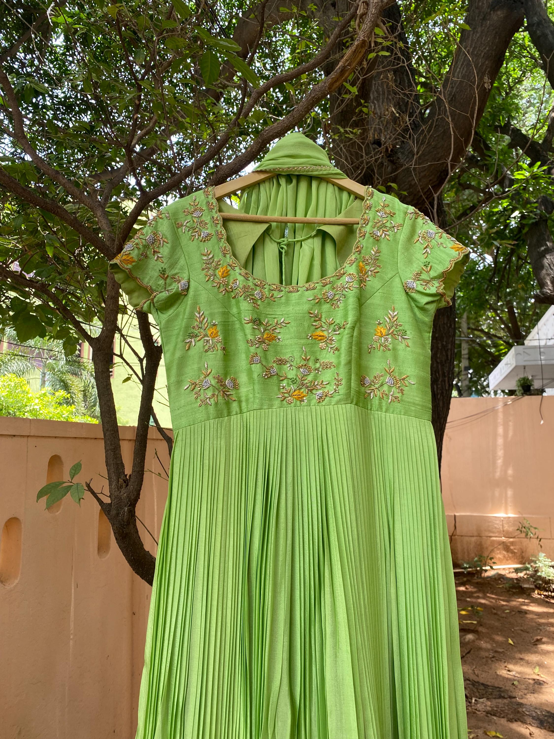 Buy Pista Green Dress Online In India - Etsy India