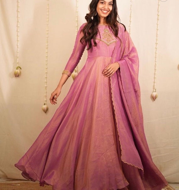 pink tissue dress Pastel Pink Tissue Saree Gown LaPink Fashion