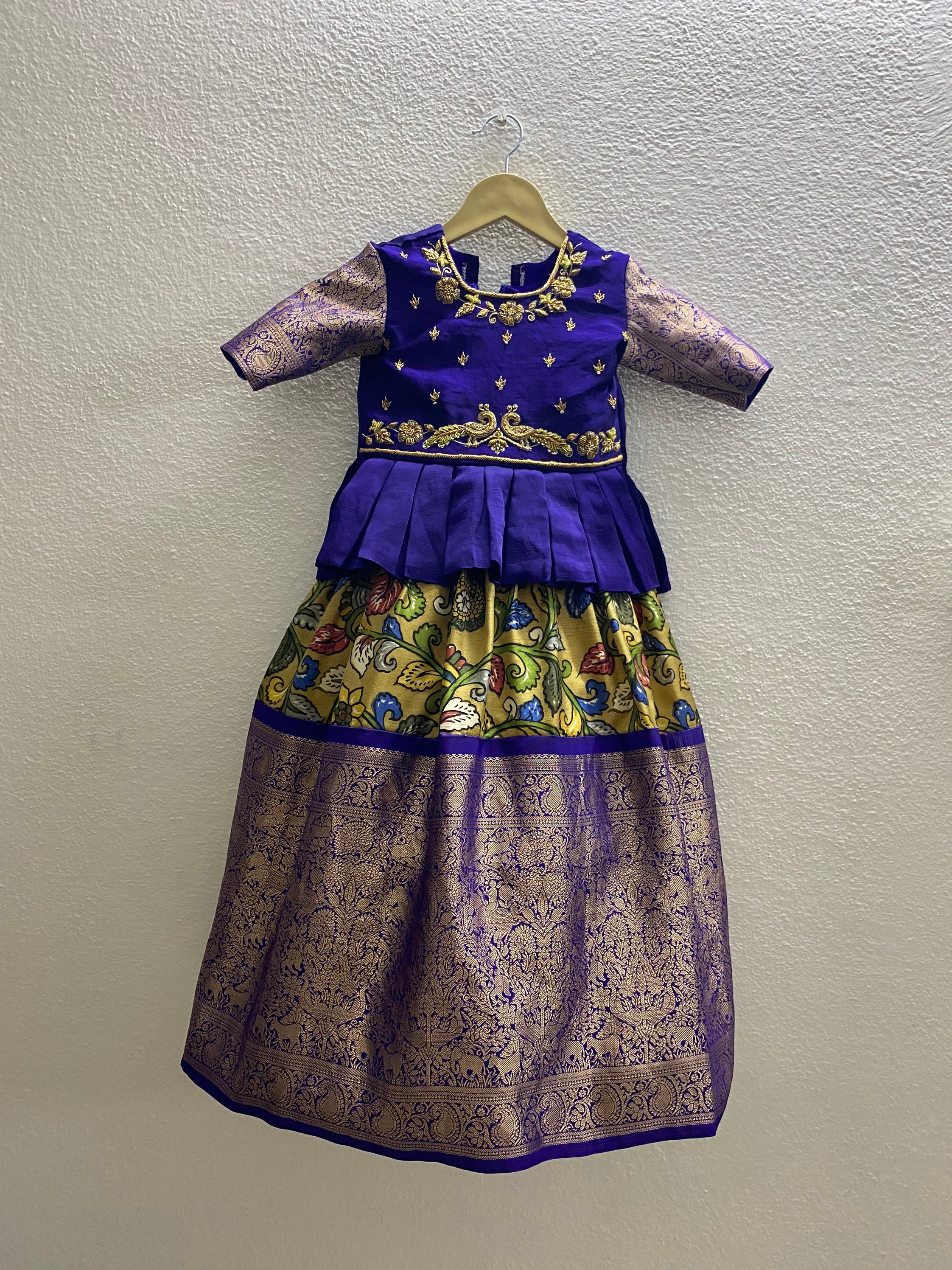 Kalamkari dresses top for babies