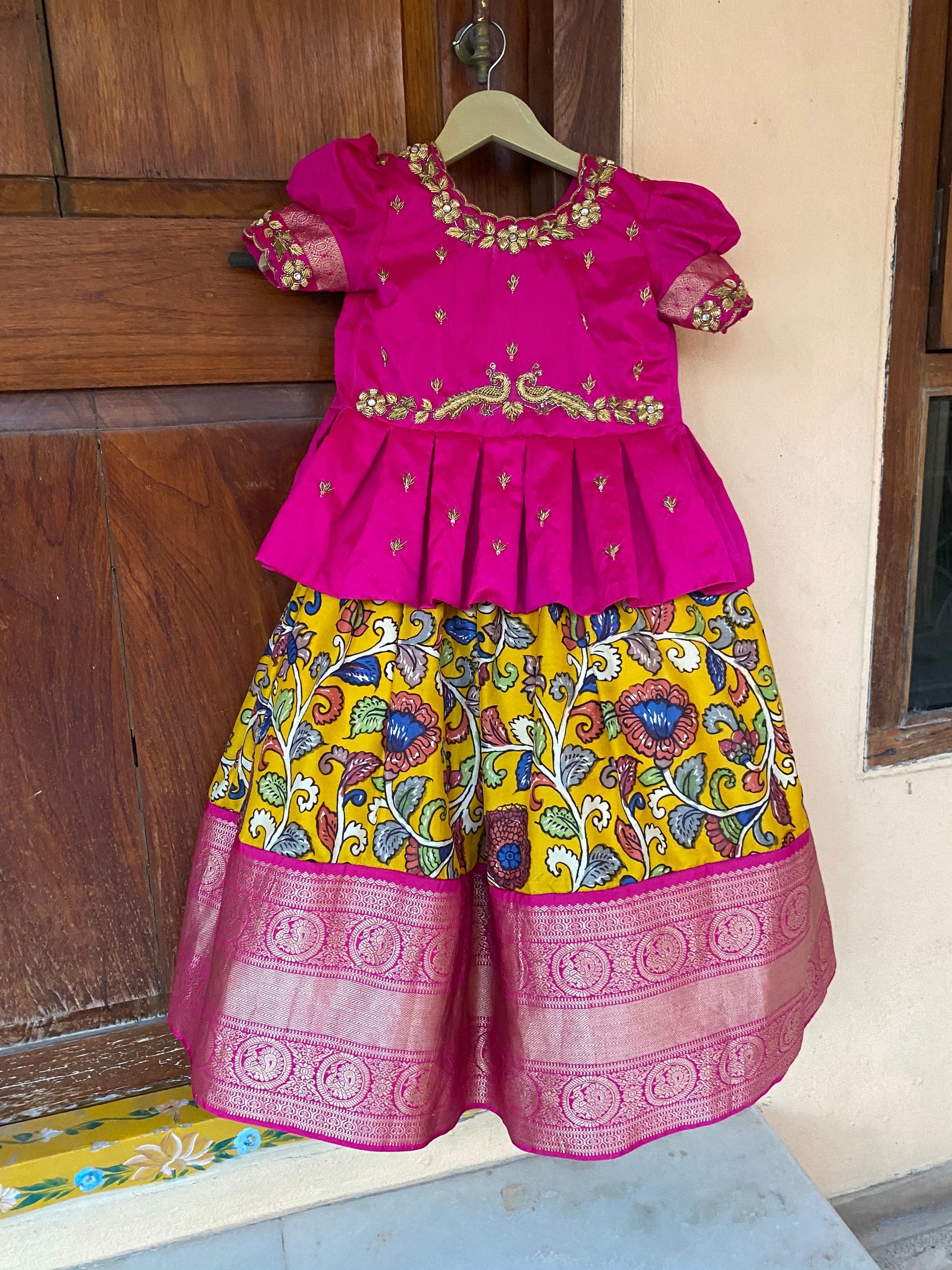 Buy Kids Kalamkari Lehenga Set Kids Indian Skirt Set Indian