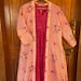 Pink Lehriya Anarkali Suit Set