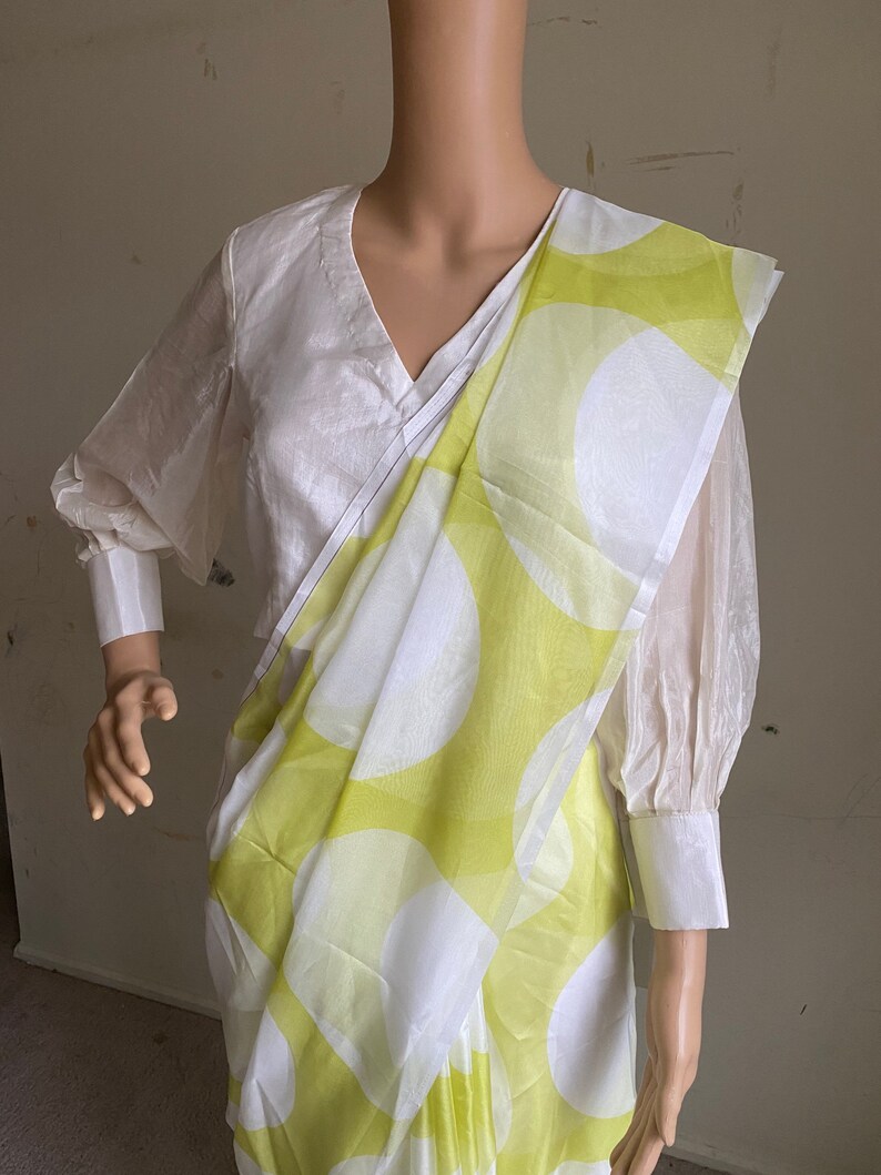 Saree with stitched blouse organza saree full sleeve blouse celebrity saree USA silk saree with ready blouse Sarees USA
