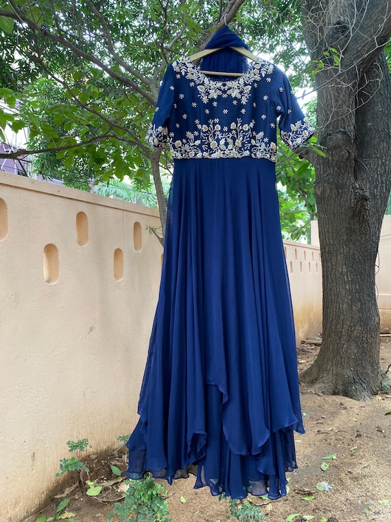 slim fit dress slacks Navy And Gold Bodycon Dress With Sequin Details main image 1