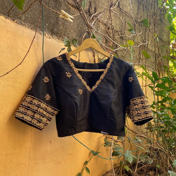 Embroidery blouse online deals