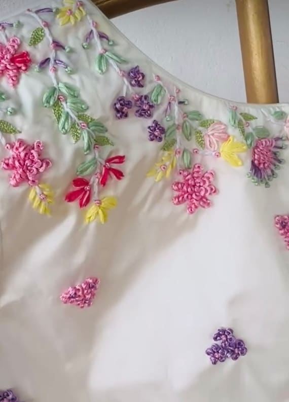 Pure Silk Hand Embroidery Blouse/cream Maggam Blouse/pure Raw Silk