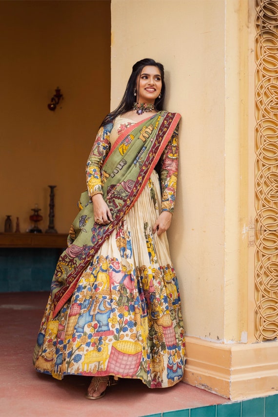Kalamkari lehengas best sale