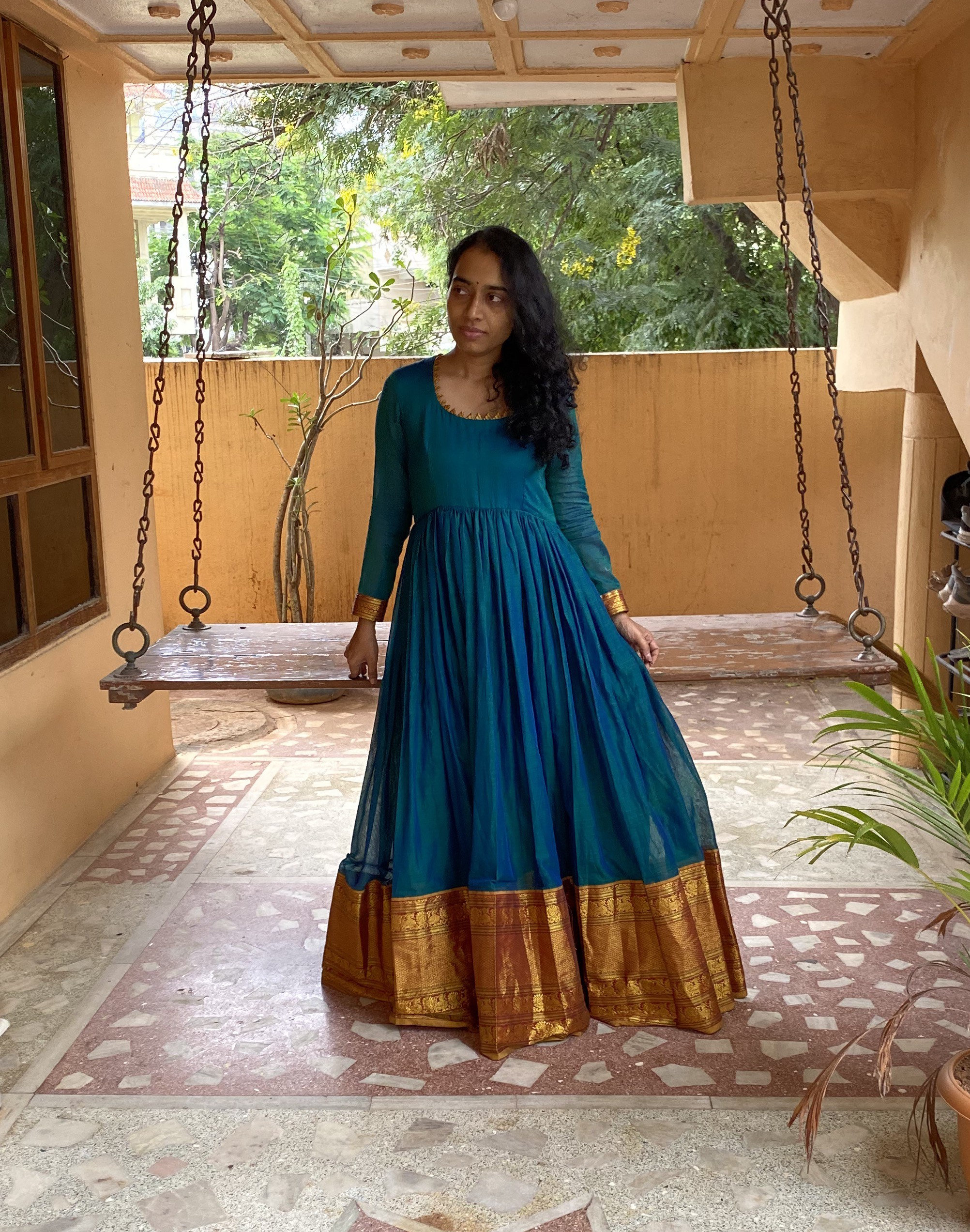 anarkali kurta black