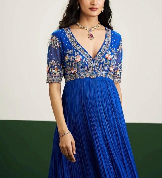 blue tan dress Summer Wedding Guest | Lahara Maxi Dress - Baby 11 Best Under Slips MerchFabric:COTTON shoulder straps Back Material:100% Silk