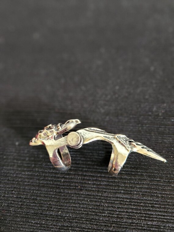 Gothic Skeleton Articulated Ring - image 6