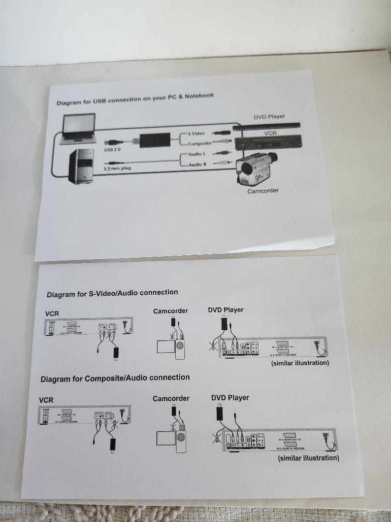 Vcr Papercraft Tevion Convert VCR DVD Maker - Etsy