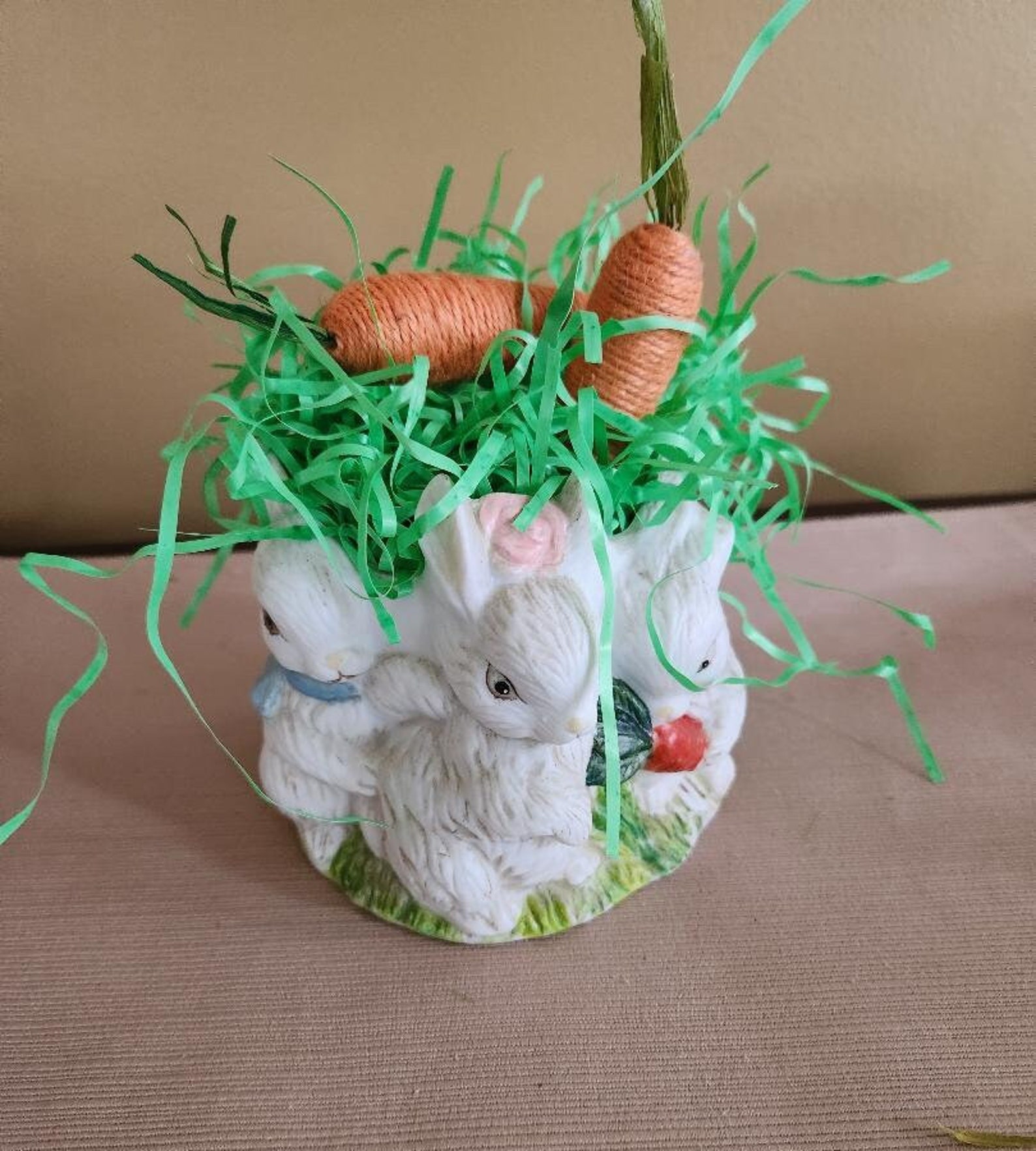 Vintage Holland Mold Bunny Vase Etsy