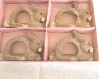 Brown Bunny Napkin Holders