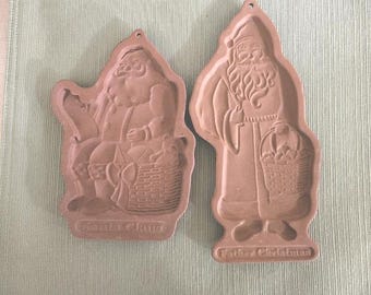 Moldes de cerámica para galletas de Papá Noel