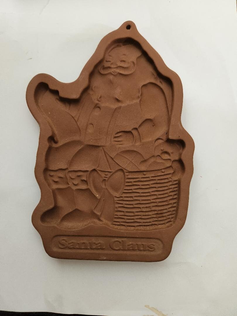 Santa Ceramic Cookie Molds Etsy