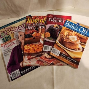 Vintage Dessert & Baking Magazines