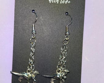 T. rex Earrings