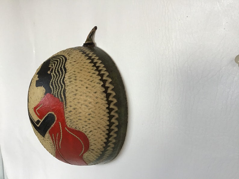 Rastafarian Bowls Traditional Living Wall Art, Cultural 2 Hand Carved Organic Calabash Mezcal,Gourds,Carved wooden bowls
