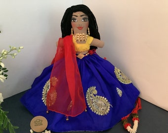 Stunning Topsy Turvy Doll Handmade Fabric Doll, Indian Doll, Flip Doll, Doll Collection, Diversity Doll, Multi Ethnic Doll,