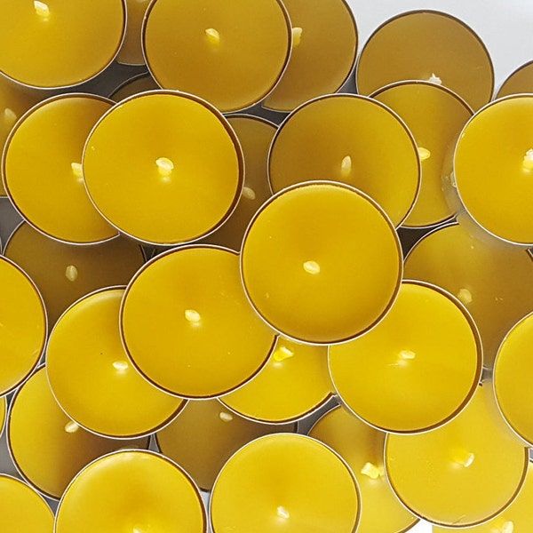 Tealights | Beeswax Tea Light | Eco Friendly Candles | Vintage Candles | Home Decor Candles | Table Decor | Christmas | Table Ornament