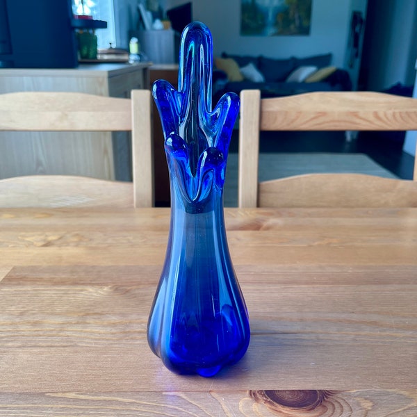 Blue Finger Vase Etsy