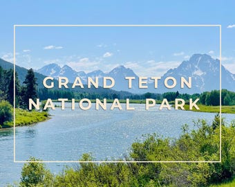 Vykort i Grand Teton nationalpark, Oxbow Bend • Digital nedladdning • Landskapsfotografering