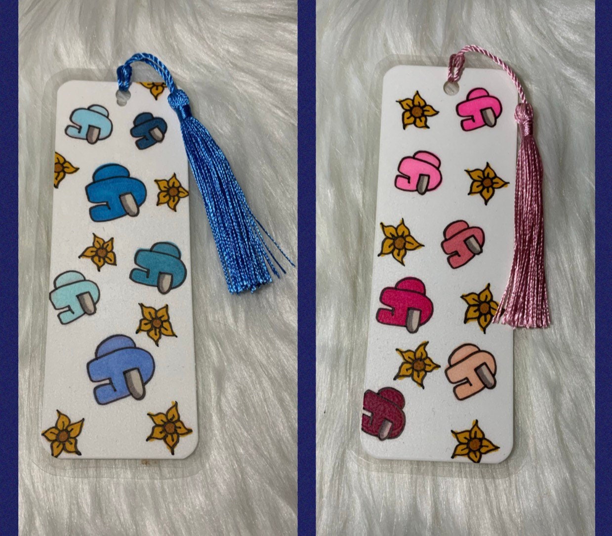 among us bookmark etsy
