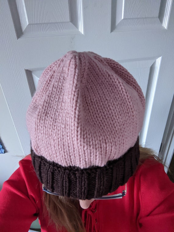 Pink and Brown Knit Hat Amazon.com: Jeanne Simmons Girl main image 2
