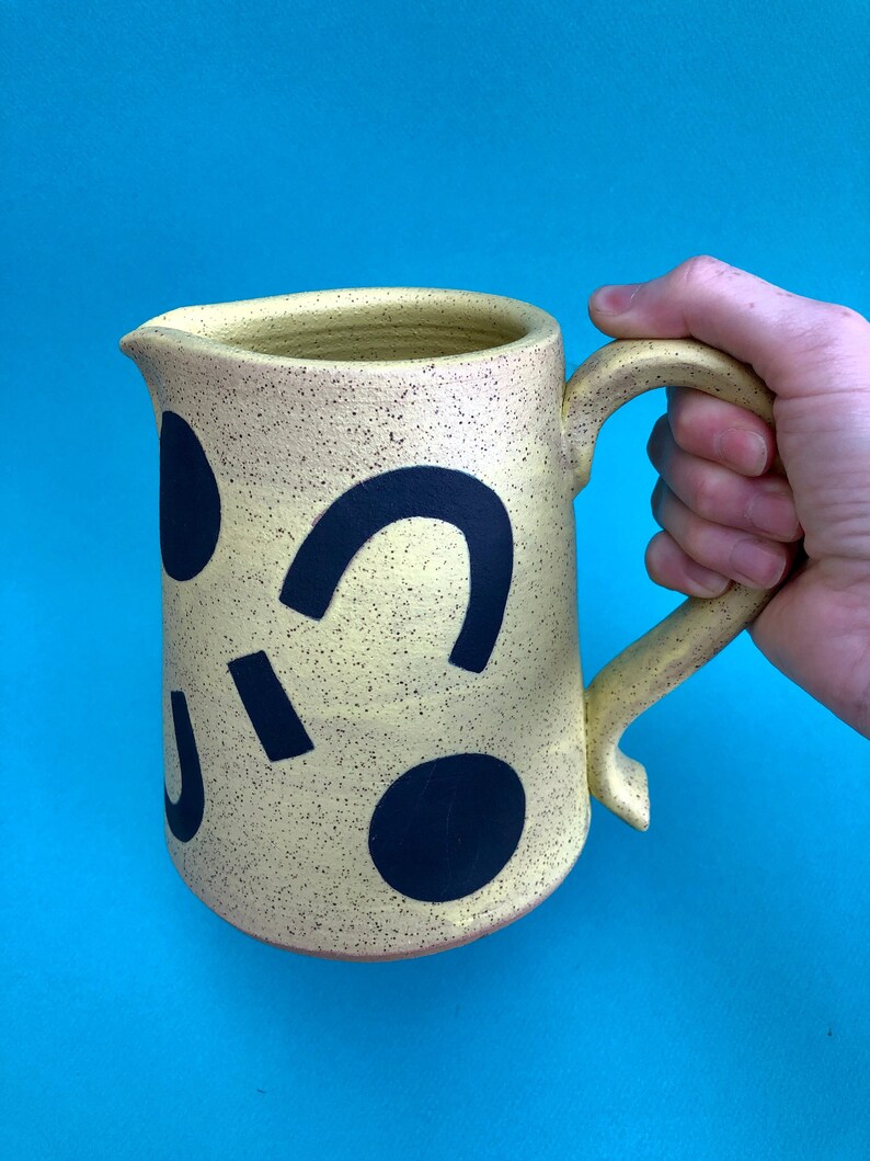 Ceramic Pitcher, Lemonade and Water Pitcher, Shape Pitcher Etsy