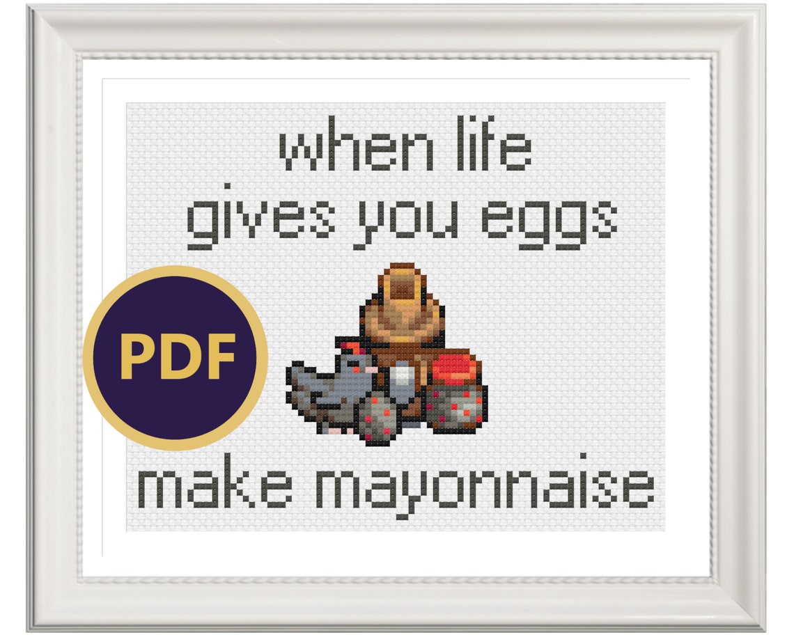 PDF Stardew Valley Void Chicken Make Mayonnaise Digital Download Cross