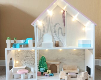 Furniture for Dolls LIBRARY Dollhouse Miniature Scale 1:12 Model set 011