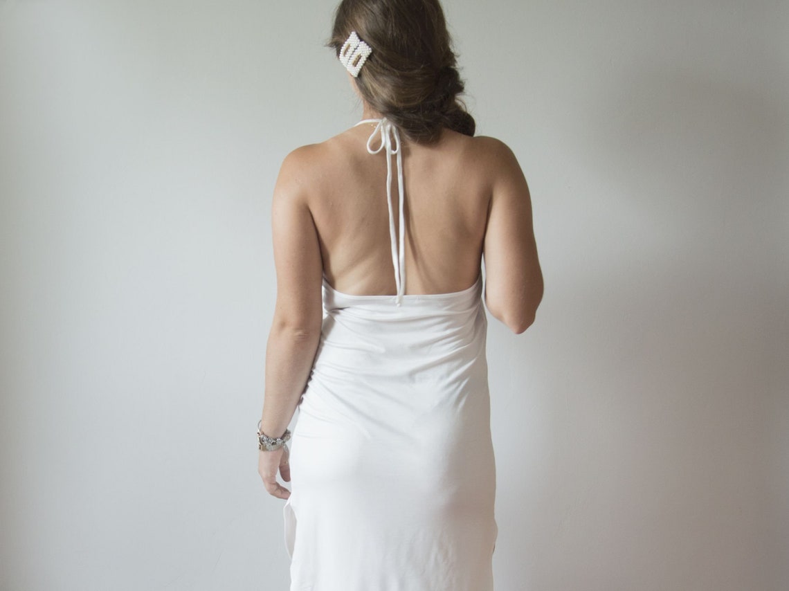 White Slip Dress Summer Dress Nightdress Nightwear Etsy Canada