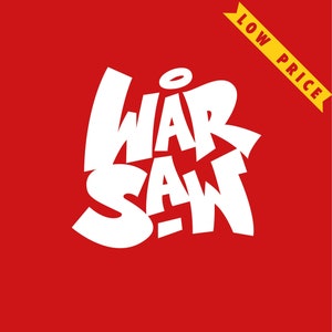 Warsaw graffiti vector logo