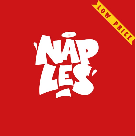 naples graffiti vector logo etsy etsy