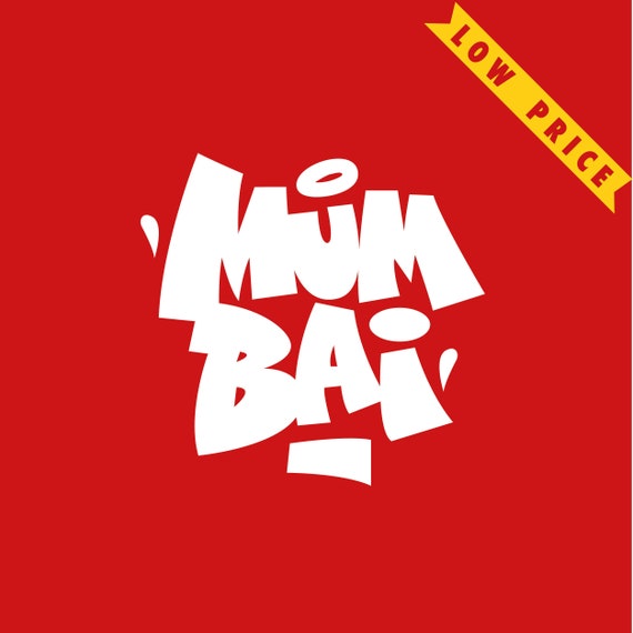 mumbai graffiti vector logo etsy etsy