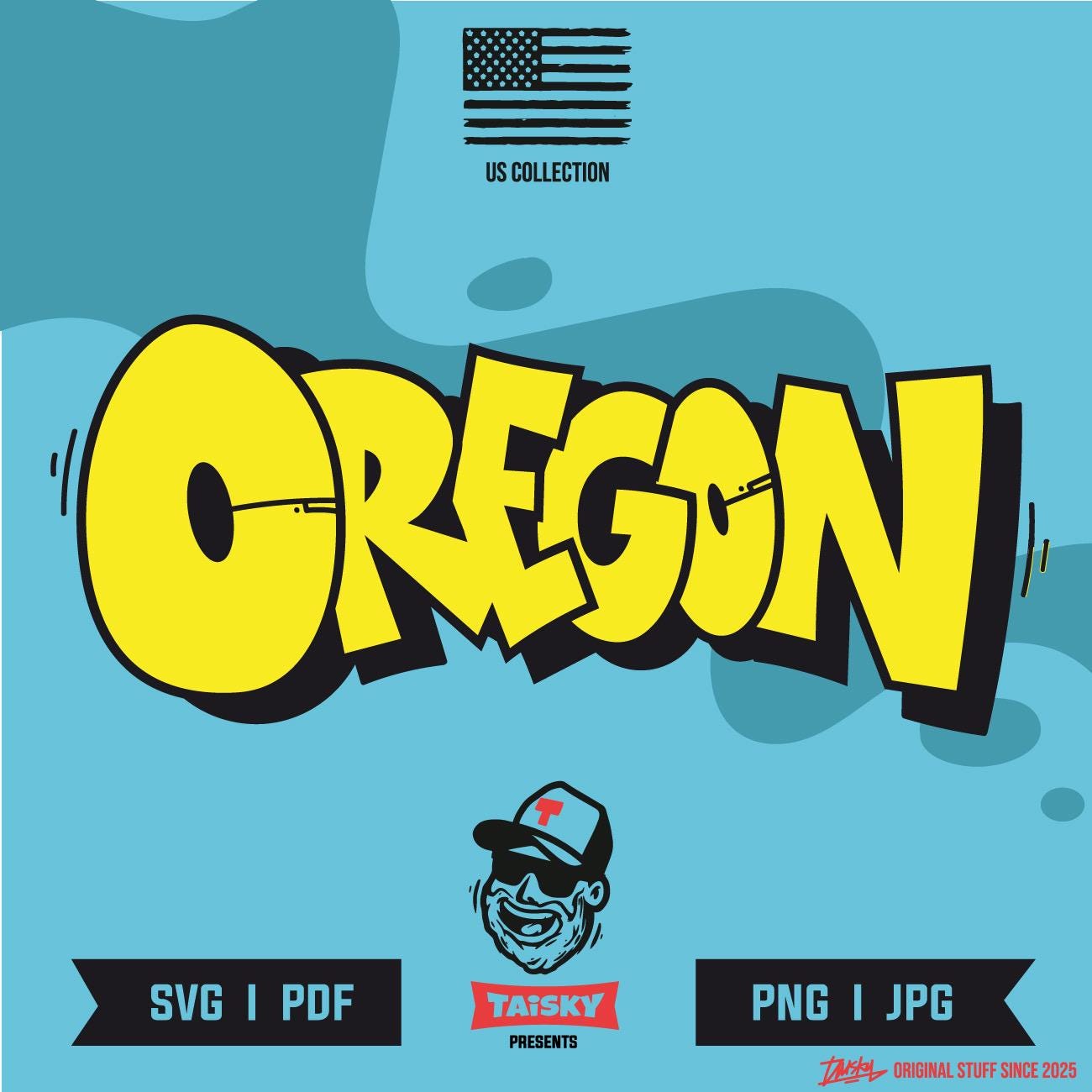 Oregon State Symbol Decal Sticker - 3.5"x5.5", Lime Green, For Car Window, Laptop