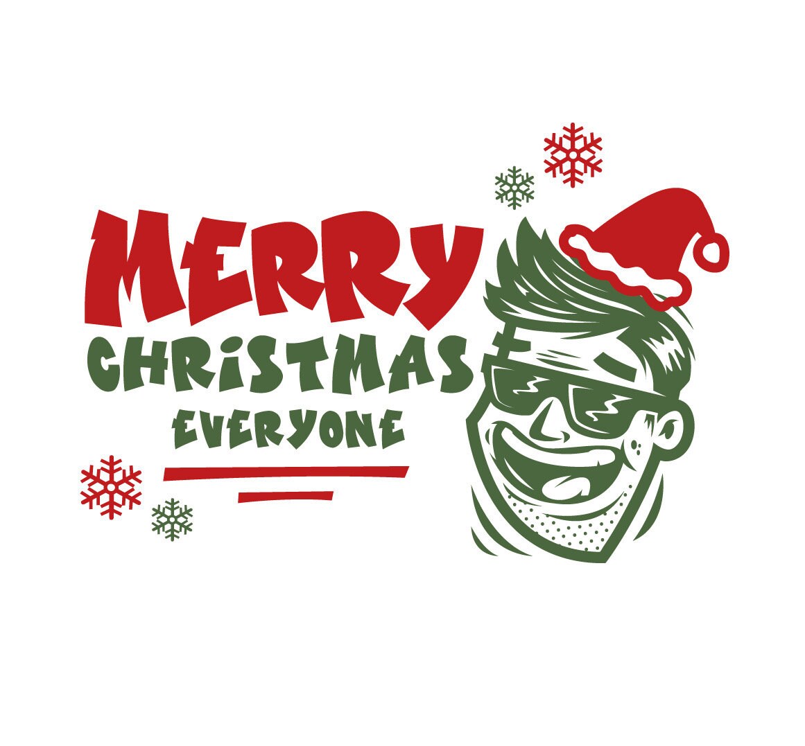 Merry Christmas Feliz Navidad Let It Snow Santa Claus
