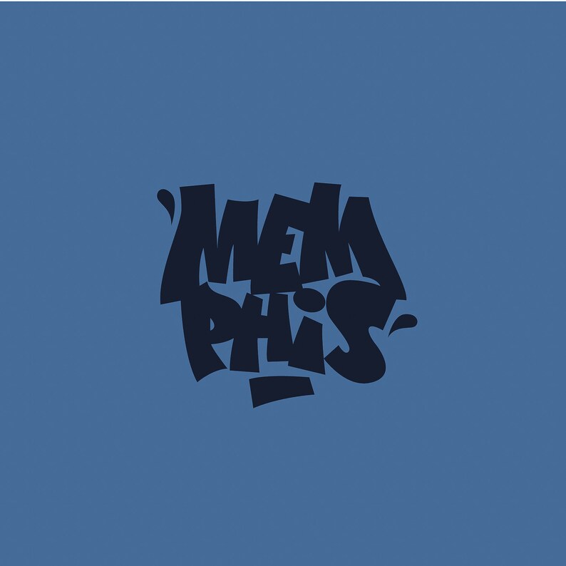 Download Memphis logo graffiti graphic sign png download memphis ...