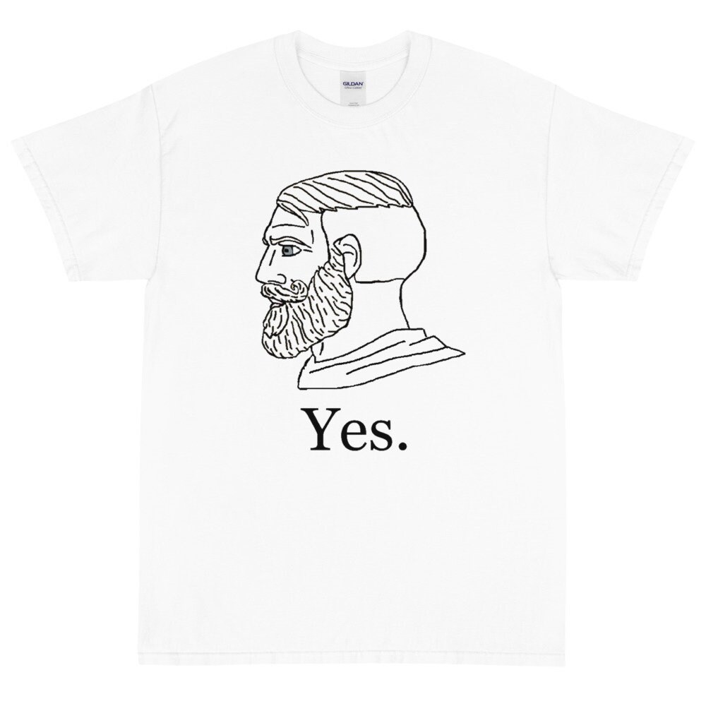  Yes Chad Nordic Gamer Meme Nordic Chad Tee Gift for Men Boys  T-Shirt : Clothing, Shoes & Jewelry